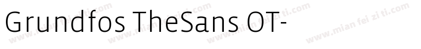 Grundfos TheSans OT字体转换